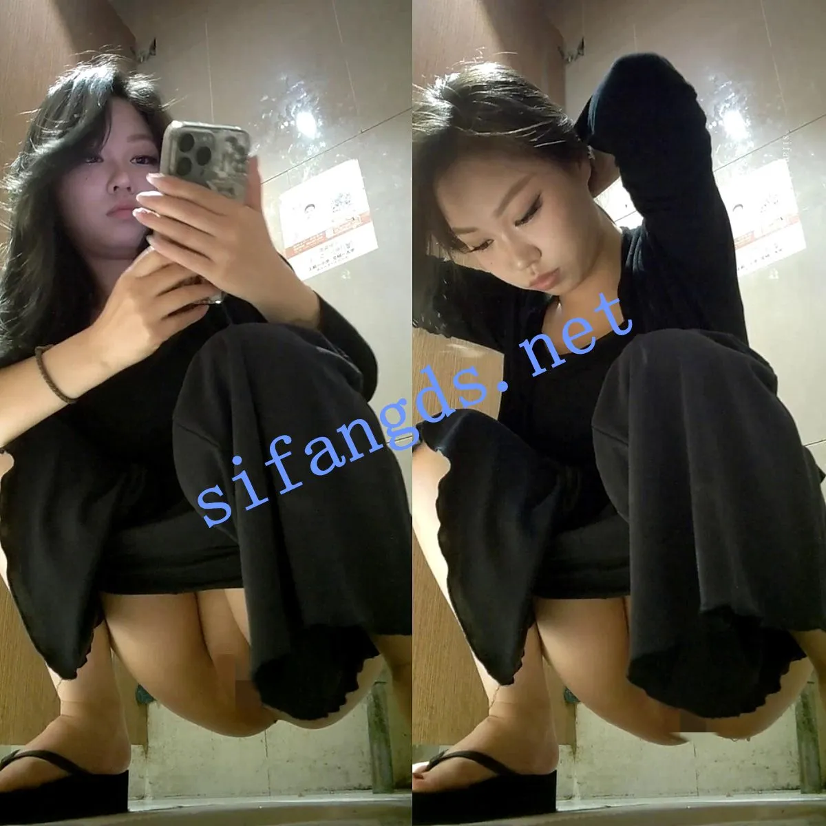 ❤️【厕拍】全景前拍 无毛一线天尿完都不用擦 还呕吐