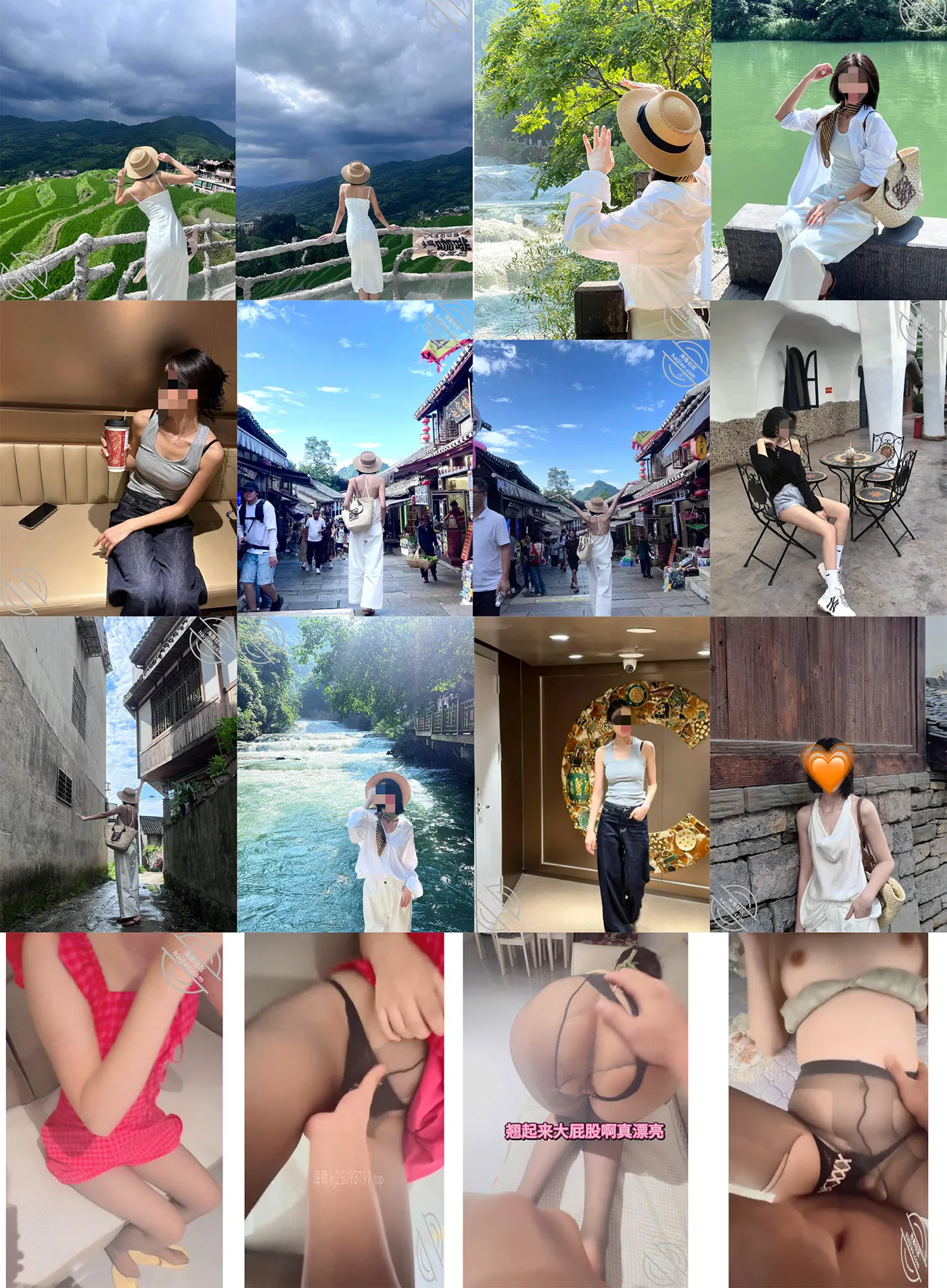 国庆特辑【我的美女姐姐】国庆和姐姐各地旅游，拍了各种美照！姐姐穿上灰丝袜美腿，太勾魂了，又强上，大屁股绝了