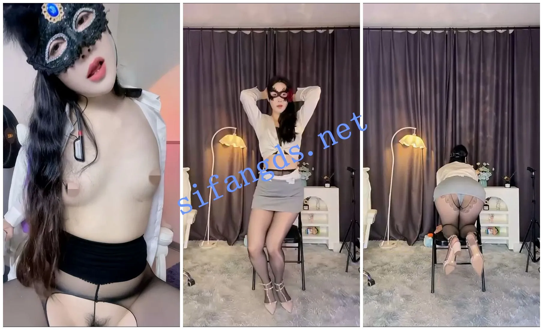 【抖音福利】风骚御姐【岛屿】骚舞丝袜长腿道具自慰