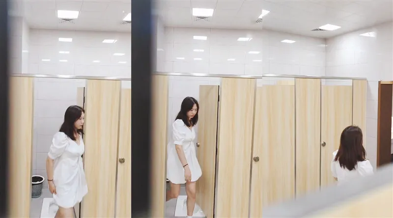 路边公厕全景偷拍连衣裙美女❤️肥美的一线美鲍鱼