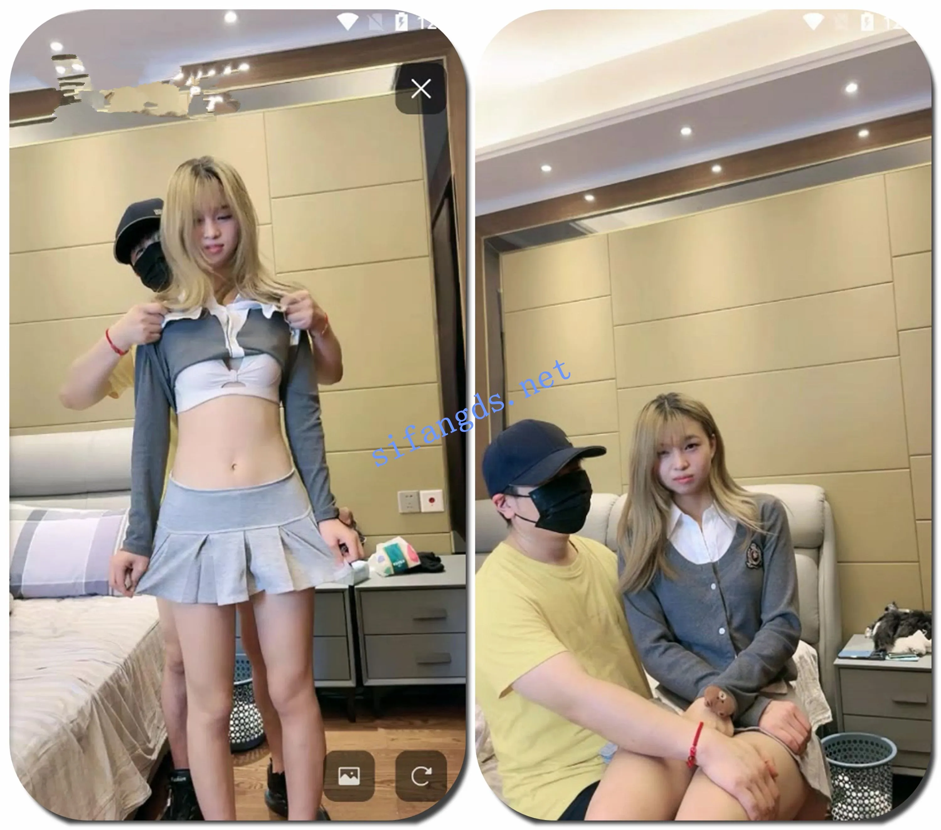 ██两个学生妹被带到酒店给上了！【小懒和小暖】